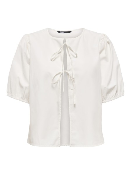 ONLJENNA S/S TIE 2-WAY TOP WVN NOOS