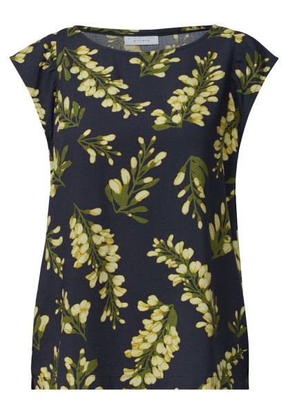 Dropped Shoulder Blusenshirt mit Rundhals