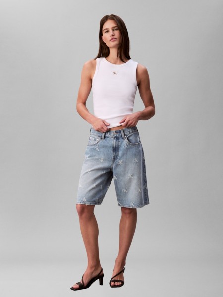 WOVEN LABEL 2X2 BABY RIB TANK