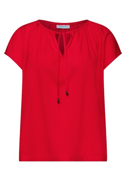 Dropped Shoulder Blusenshirt mit Bändern