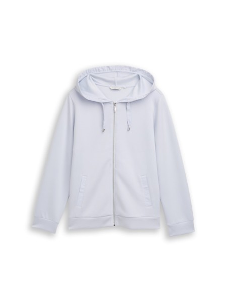 Plus Size - Hoodie Sweatjacke aus Scuba