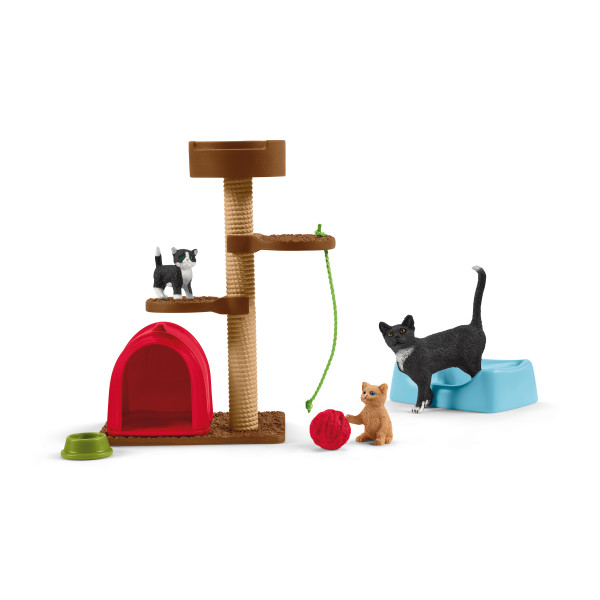 SCHLEICH 42501 Spielspaß für niedliche Katzen