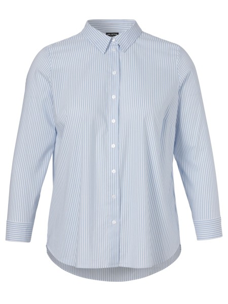 Bluse Hemdkragen 1/1 Arm Streifen