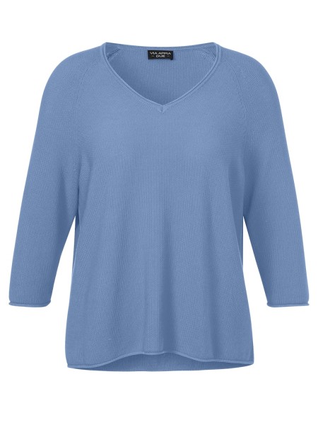Pullover V-Ausschnitt 3/4 Arm Raglan