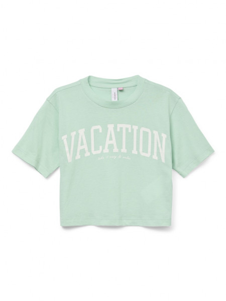 VMSIA PASTEL SS CROPPED TOP BOX JRS GIRL