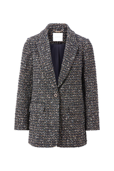 Sequin tweed blazer