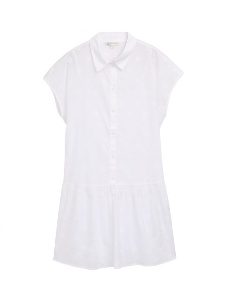 Mini-Blusenkleid mit Stickereien