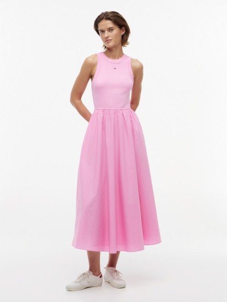 TJW RIB POPLIN TANK DRESS EXT