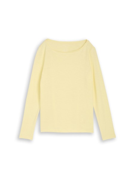 Basic Langarmshirt aus Baumwolle