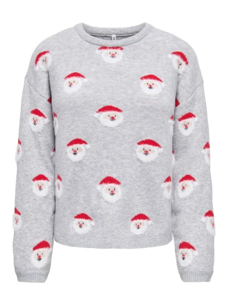 ONLXMAS SNOWIE LS O-NECK KNT