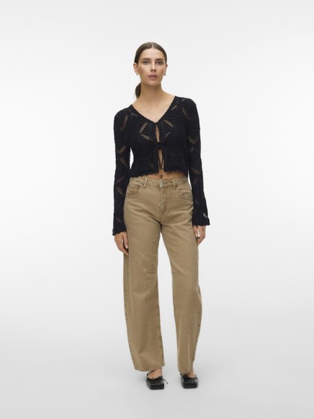 VMLOLA LS V-NECK BOW CARDIGAN NOOS