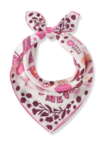 Premium Nickituch aus reiner Seide mit SUPERWOMAN-Motiven