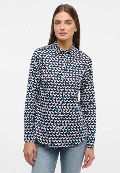 Bluse Satingewebe Langarm