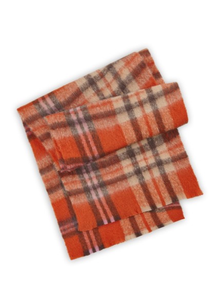 warmer XL-Jacquard-Schal aus recyceltem Polyester mit Karomuster