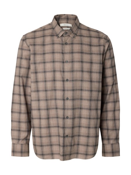 SLMCOLE-JAY REG MELANGE LS SHIRT NOOS