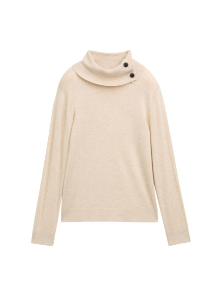 Strickpullover mit Rollkragen