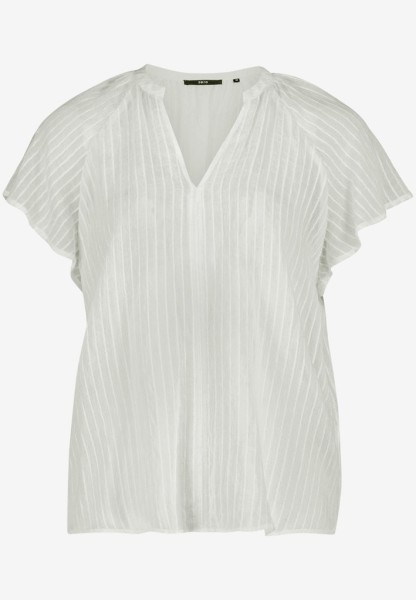 Bluse transparent mit V-Ausschnitt