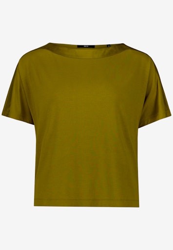T-Shirt mit U-Boot Ausschnitt