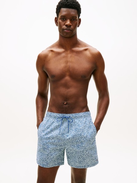 Print Mid Length Swim Shorts
