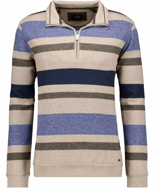 Troyer-Sweatshirt gestreift