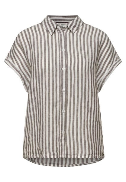 Dropped Shoulder Bluse aus Leinen