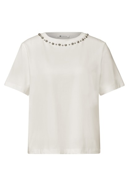 T-Shirt mit Rundhals und dekorativen Details