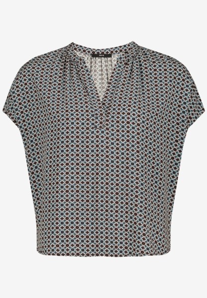 Blusenshirt mit grafischem Muster