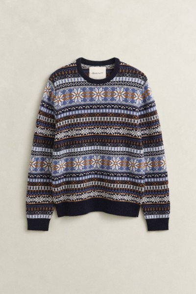 Fair Isle Rundhalspullover