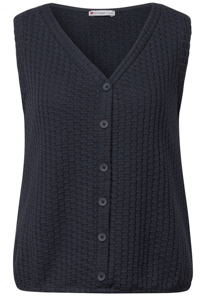 Strukturtop mit Knopfleiste