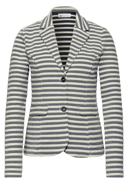 Basic Blazer mit Knöpfen und Streifen