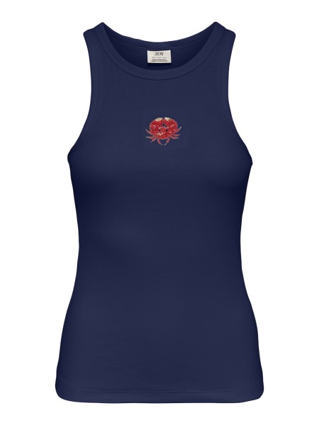 JDYTULLE LIFE PEARL EMB TANK TOP JRS