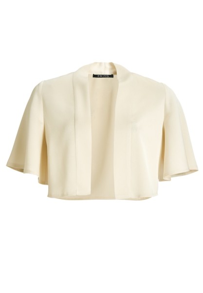 Satin Bolero mit weiten Ärmeln