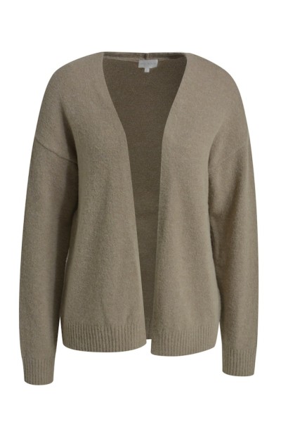 Open Cardigan with oversized shoulders and 1/1 sleeves