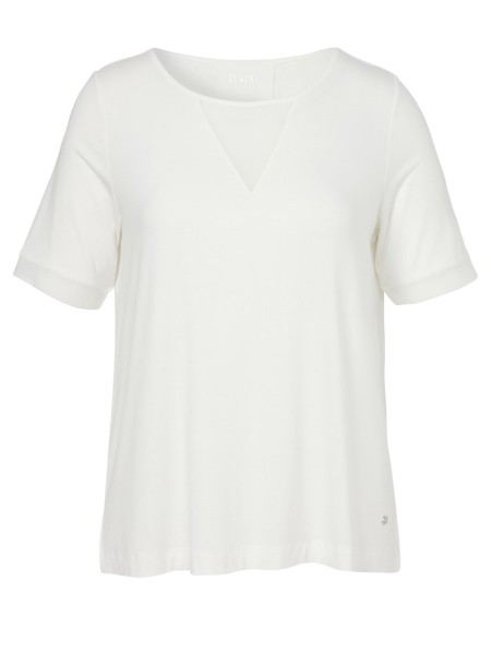 T-Shirt Rundhals 1/2 Arm Materialmix