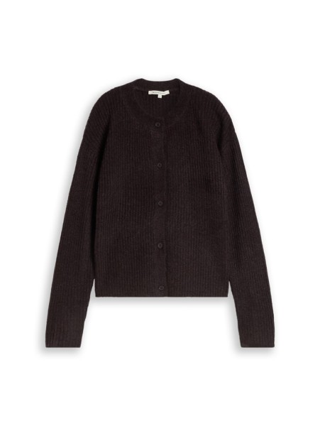 Cosy Cardigan mit Rundhalsausschnitt