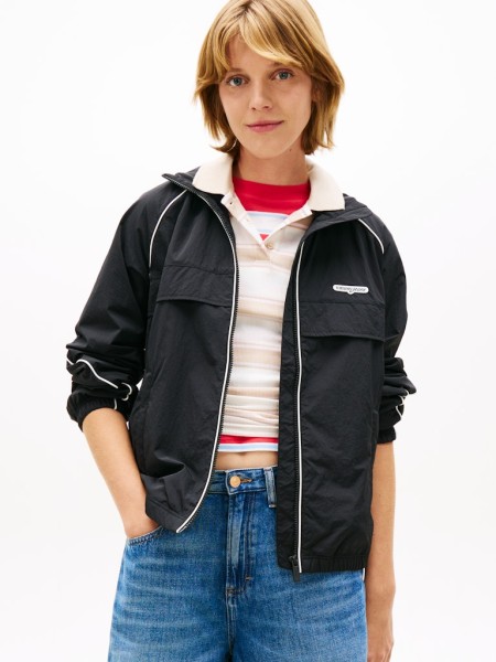 TJW PIPING NYLON TRACK JACKET