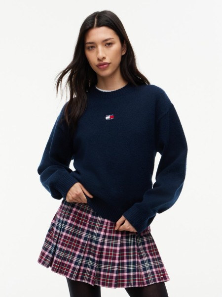 TJW FLUFFY BADGE SWEATER EXT