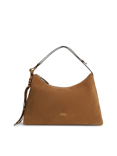TH STATEMENT SHOULDER BAG SUEDE