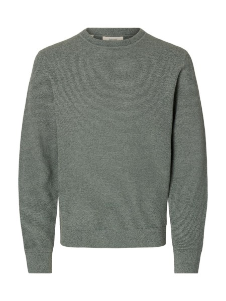 SLHROSS LS KNIT STRUCTURE CREW NECK NOOS