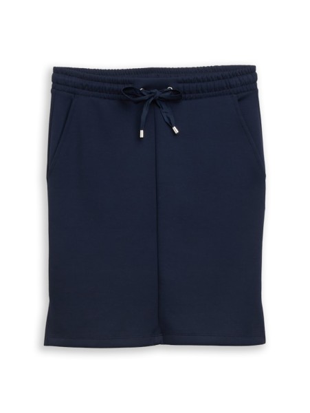 High Waist Scuba Rock mit Gummibund