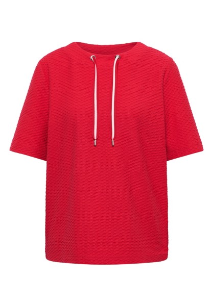 T-Shirt mit Rundhals mit Tunnelzug