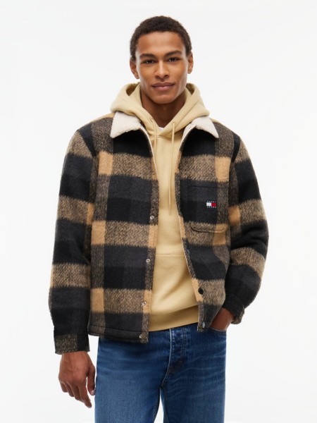 TJM TEDDY COLLAR BRUSHED SHACKET