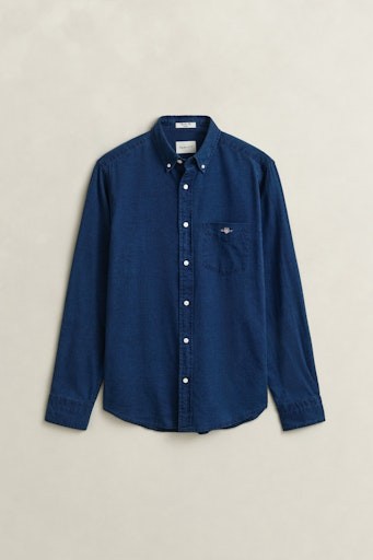 Indigo Oxford-Hemd