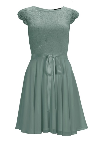 Cocktailkleid aus Spitze und Chiffon