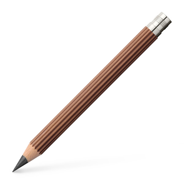 Graf von Faber-Castel 118655 3 Ersatzbleistifte Perfekter Bleistift Magnum, Braun