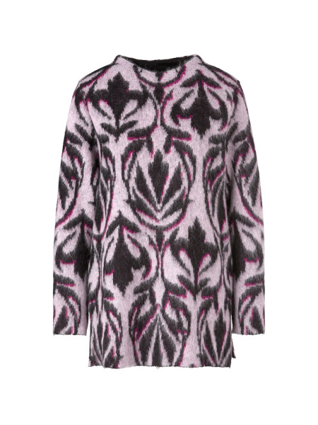 Ornament-Blazer aus Scuba-Jersey