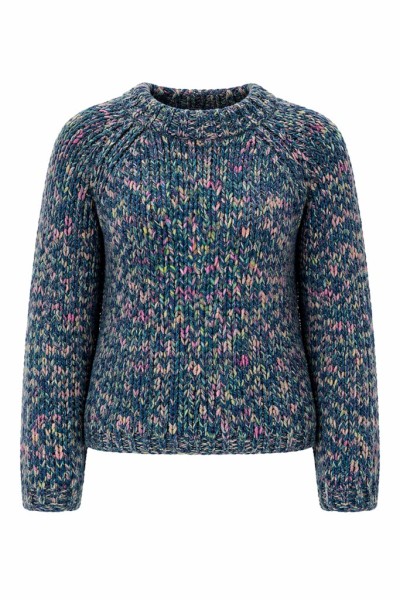 Multicoloured Mock Neck