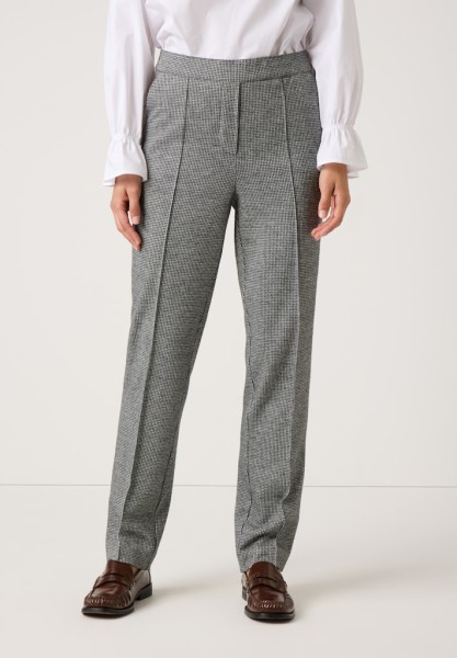 Jerseyhose mit Pepita-Dessin