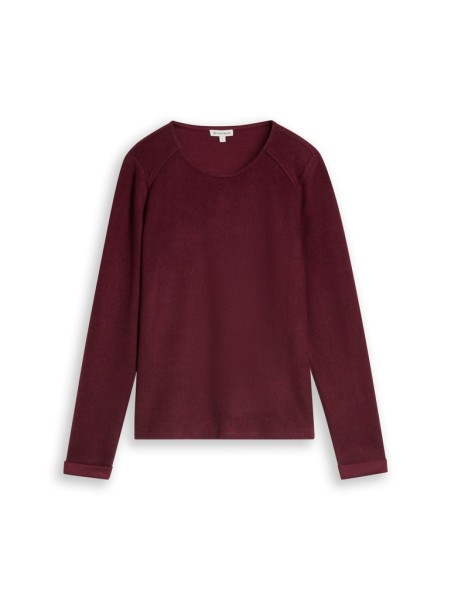 Cosy Sweatshirt mit Melange-Optik