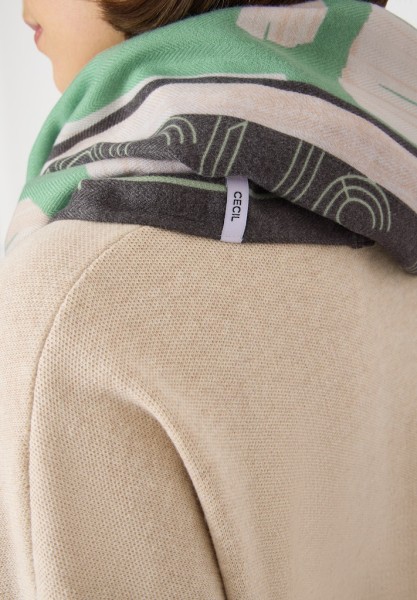 Gemusterter Loop-Schal